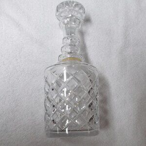 Vtg German handcut crystal decanter In VGUC